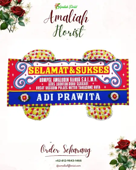 Papan Bunga Ucapan Selamat Krowe